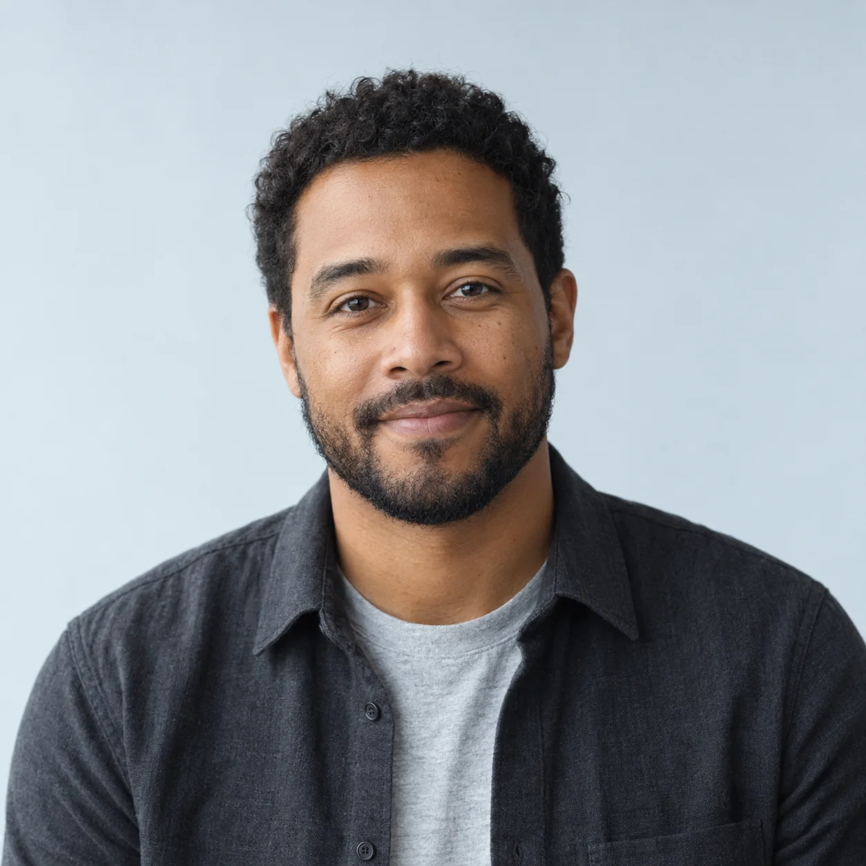 AI-generated portrait of Noah Reed, a virtual AI agent